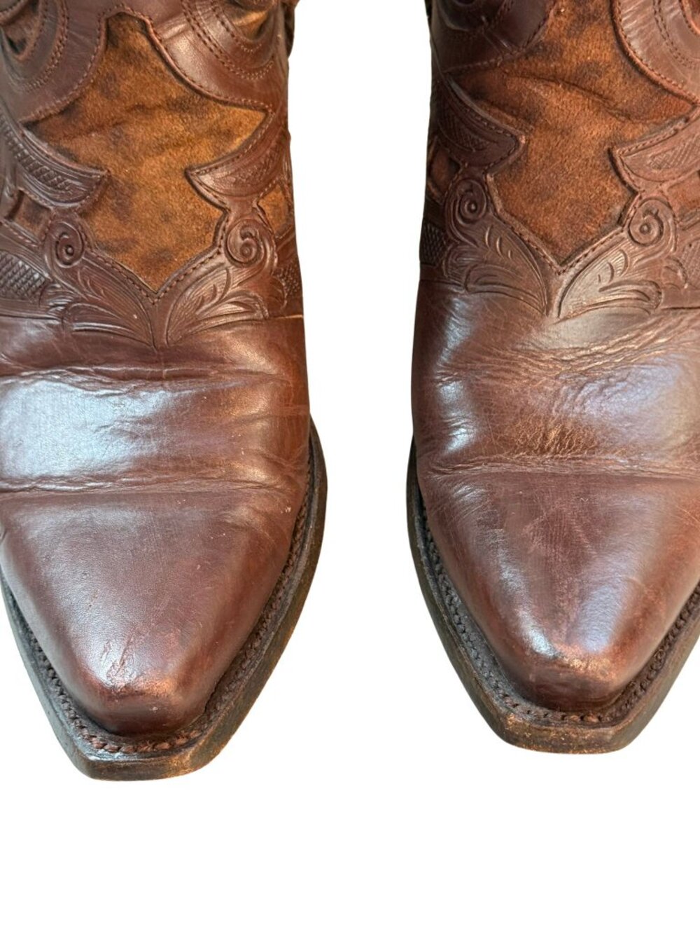 Lucchese M4632 Cheetah Hair Calf Western Boots 7.5B - Picture 7 of 8